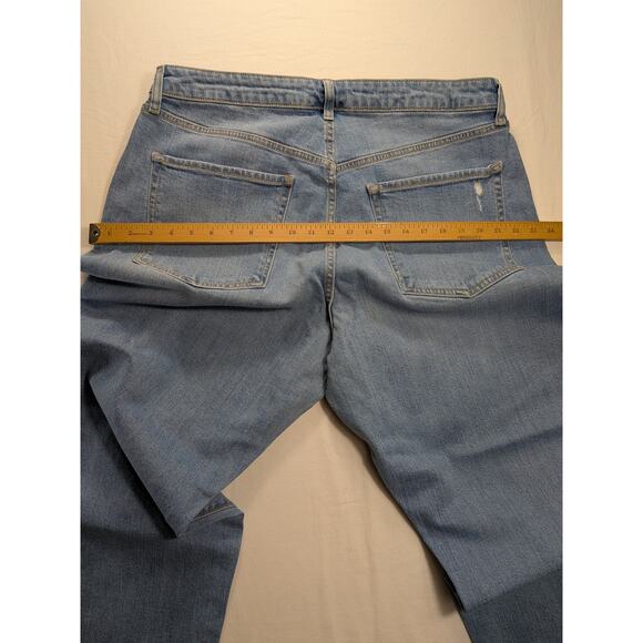 Old Navy Jeans Women 18 light wash Curvy High-Waist OG Straight Ankle Jeans NWT - Picture 8 of 11